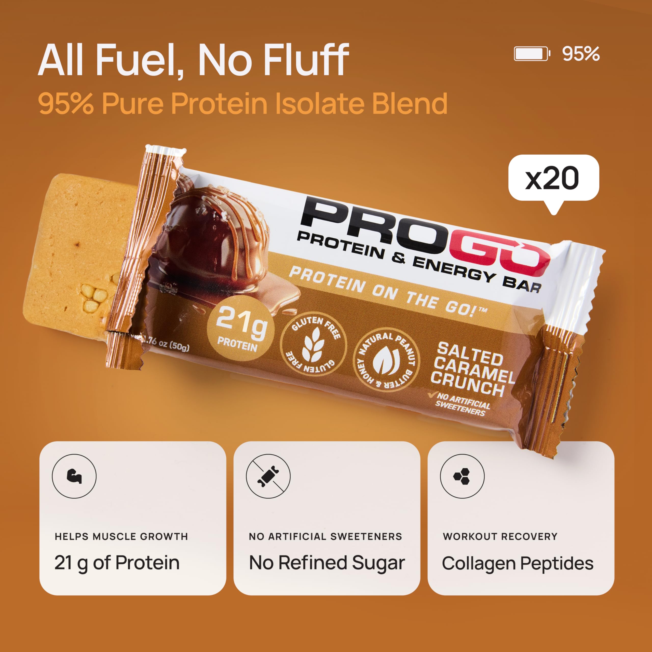 ProGo bar with tallow real-food fat for balanced energy