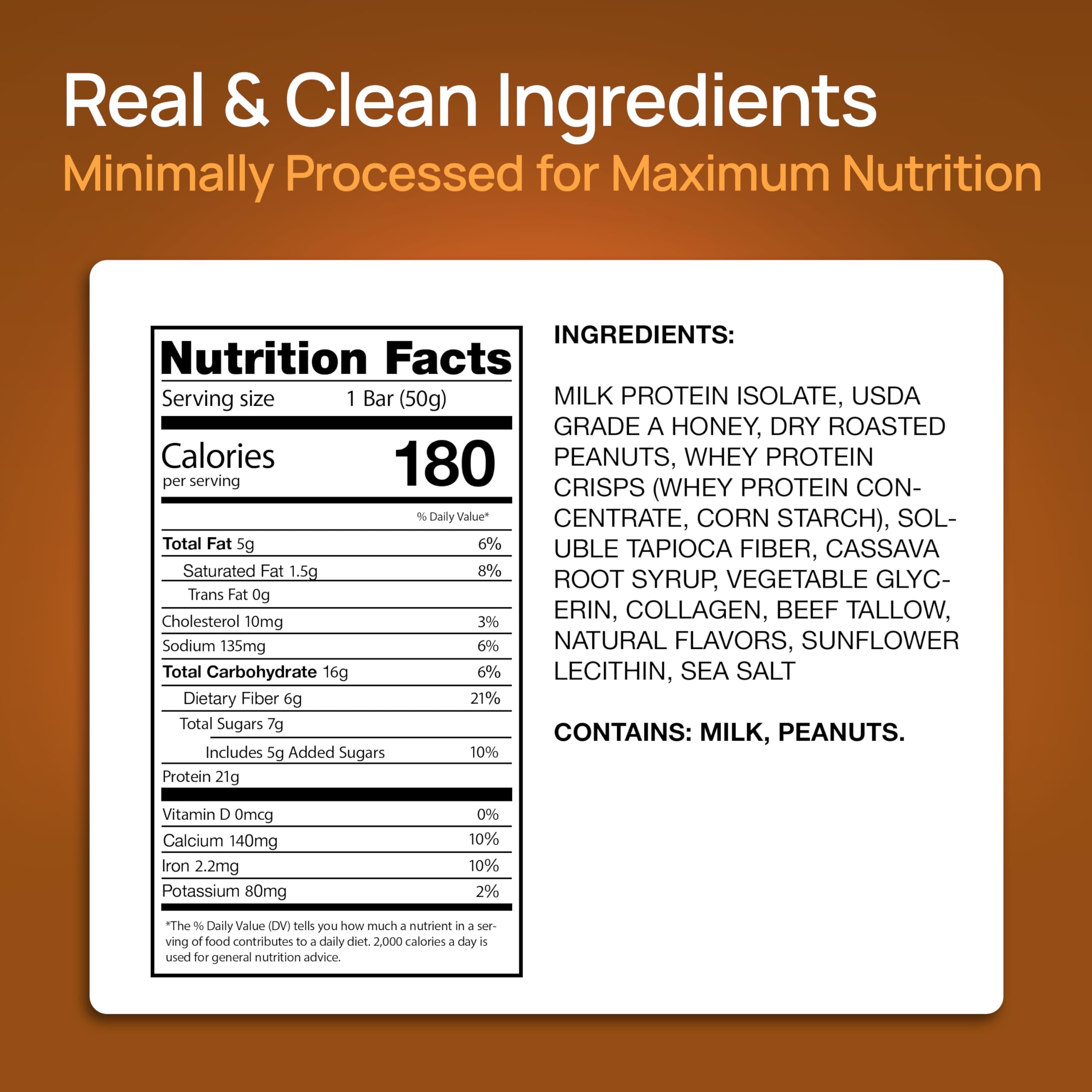 Close-up of ProGo Salted Caramel Crunch bar highlighting texture and protein