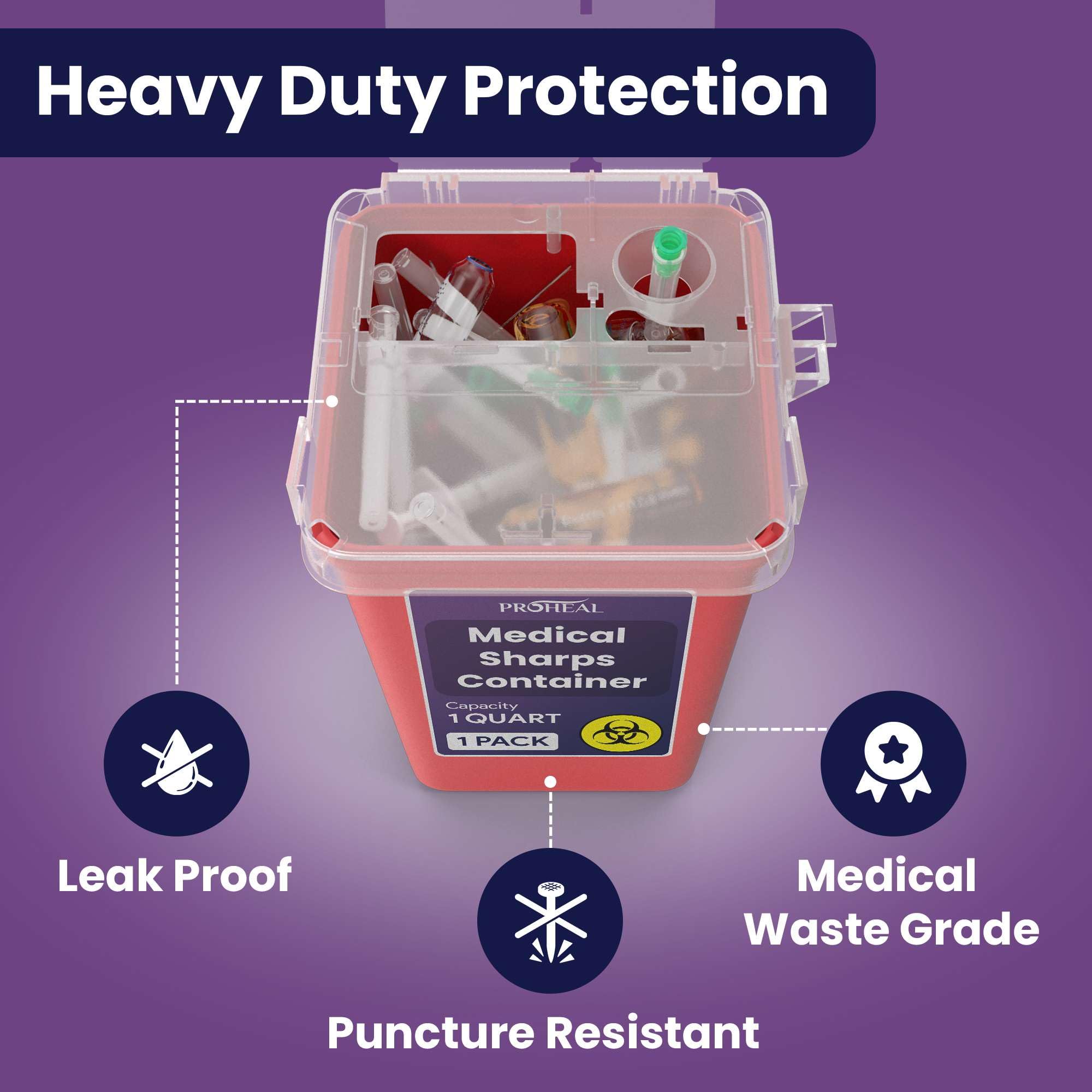 ProHeal compact 4.3 x 4 x 6 inch size fits near desks and counters.