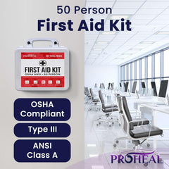 ProHeal OSHA-approved first aid kit in a durable case for workplaces