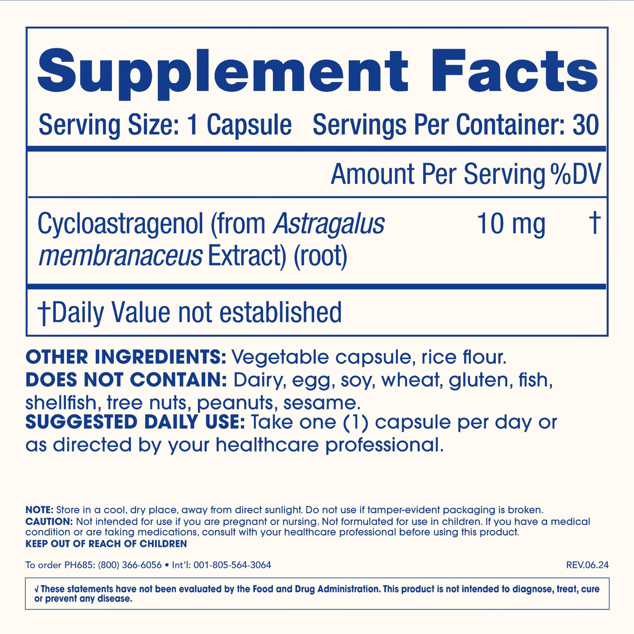 Gift-ready packaging idea featuring ProHealth Cycloastragenol bottle.
