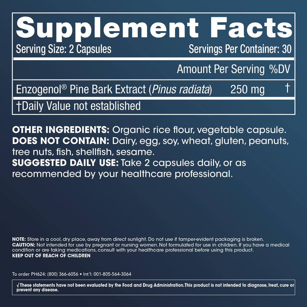 ProHealth Enzogenol bottle with capsules for daily wellness use
