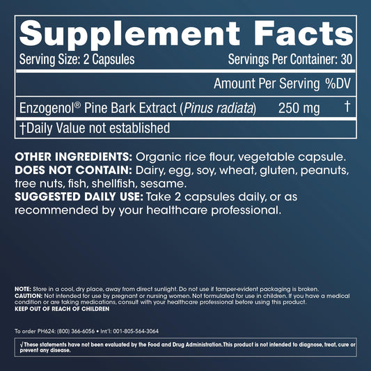ProHealth Enzogenol bottle with capsules for daily wellness use
