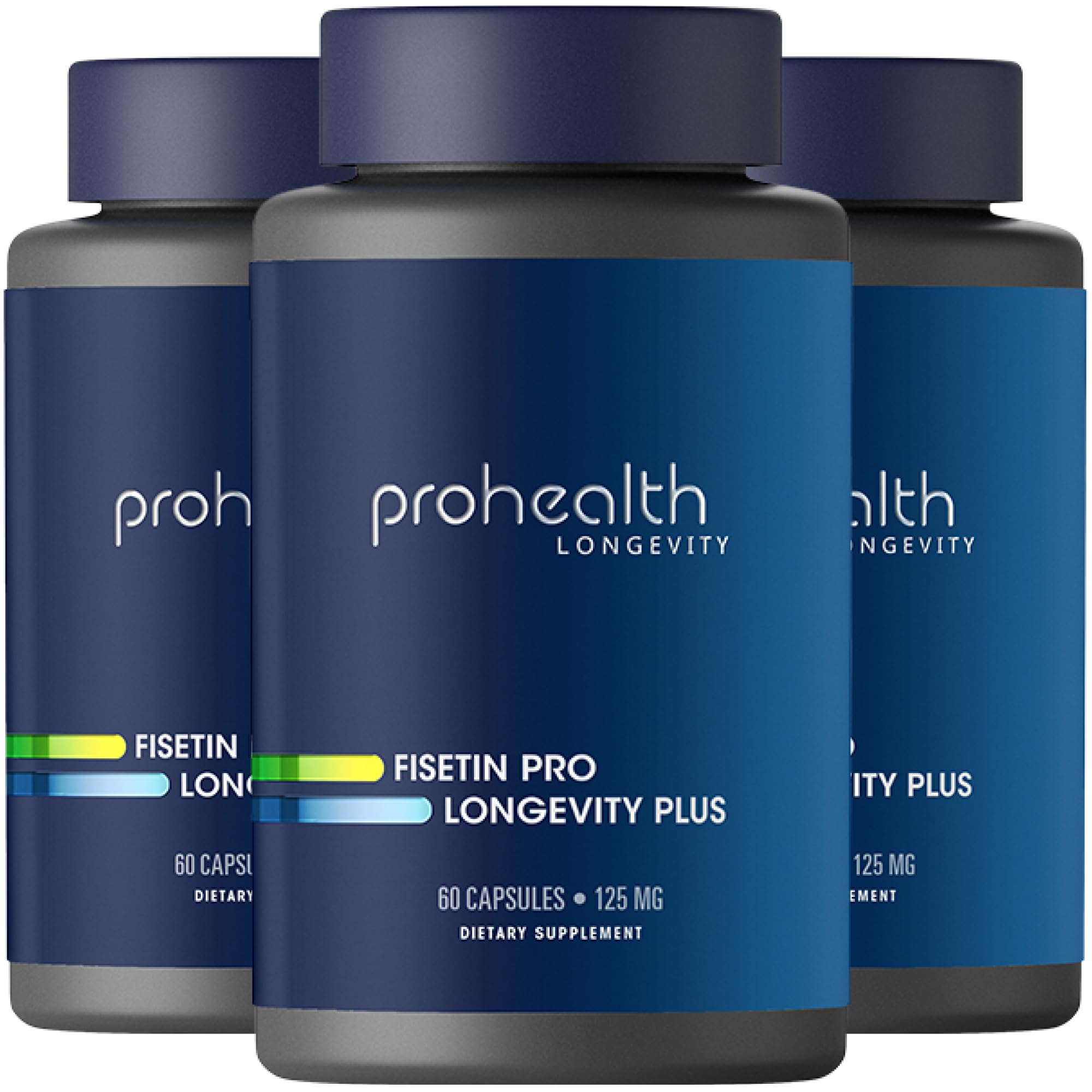 ProHealth Fisetin bottle front with branding for daily wellness.