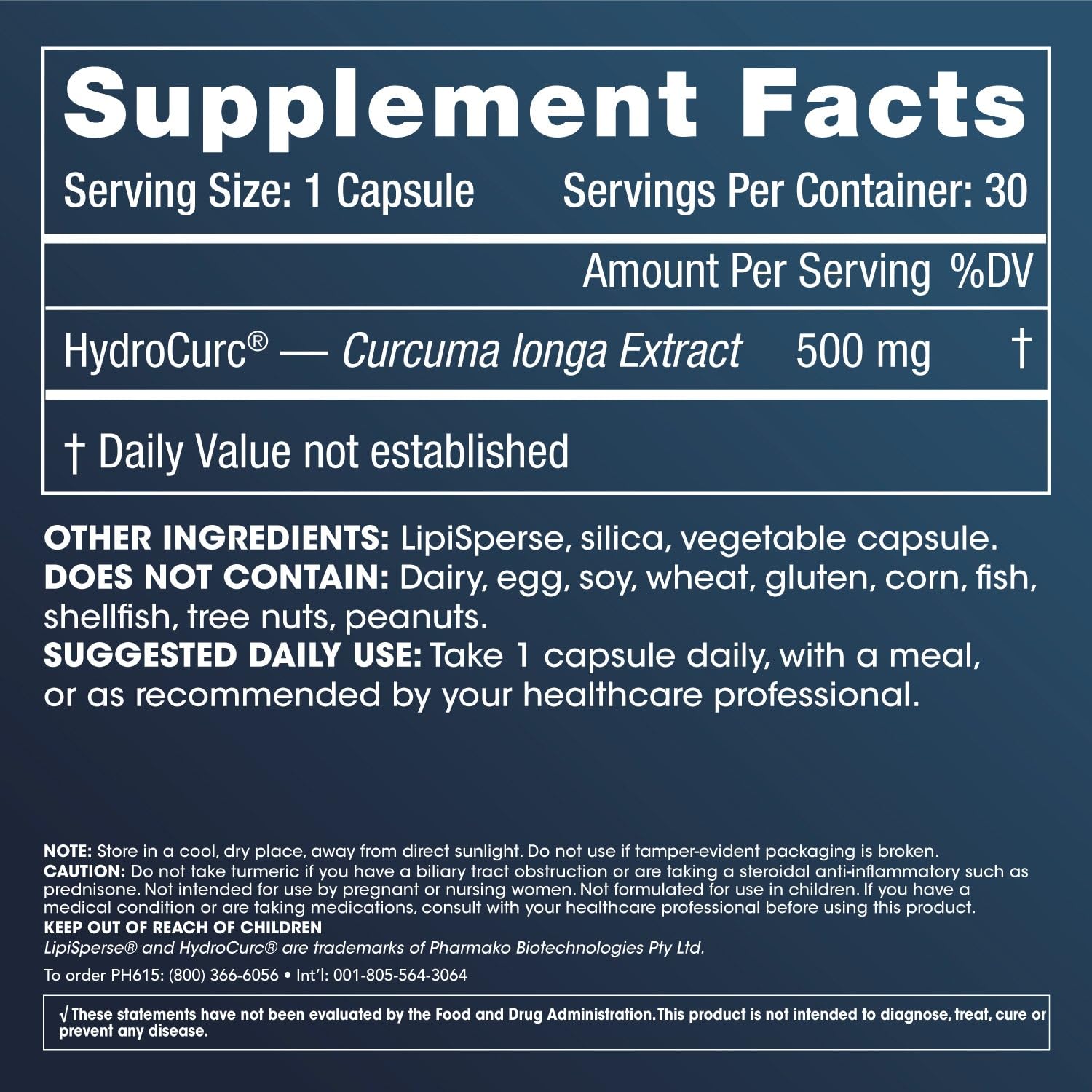 Close-up of ProHealth HydroCurc veggie capsules for easy daily dosing.