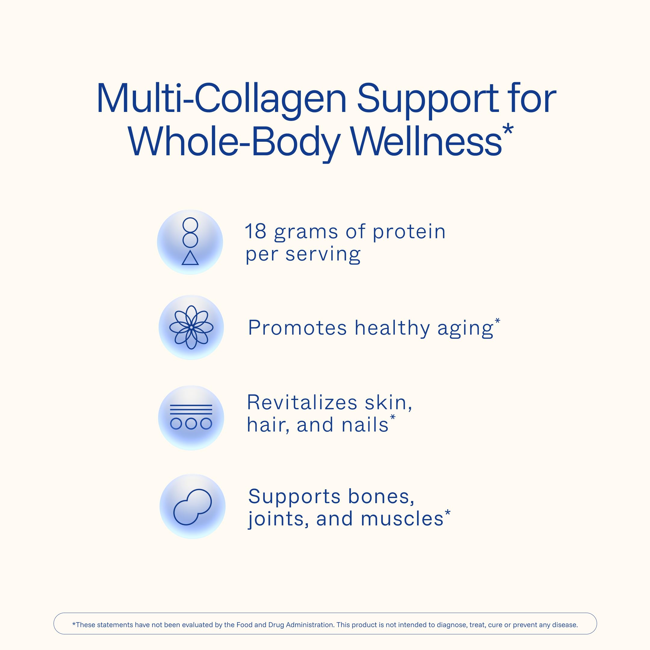 Close-up of the ingredients label on ProHealth Longevity Collagen Complete packaging.