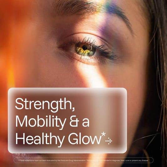 Unflavored ProHealth Longevity Collagen Complete powder dissolving in a beverage, no taste detected.