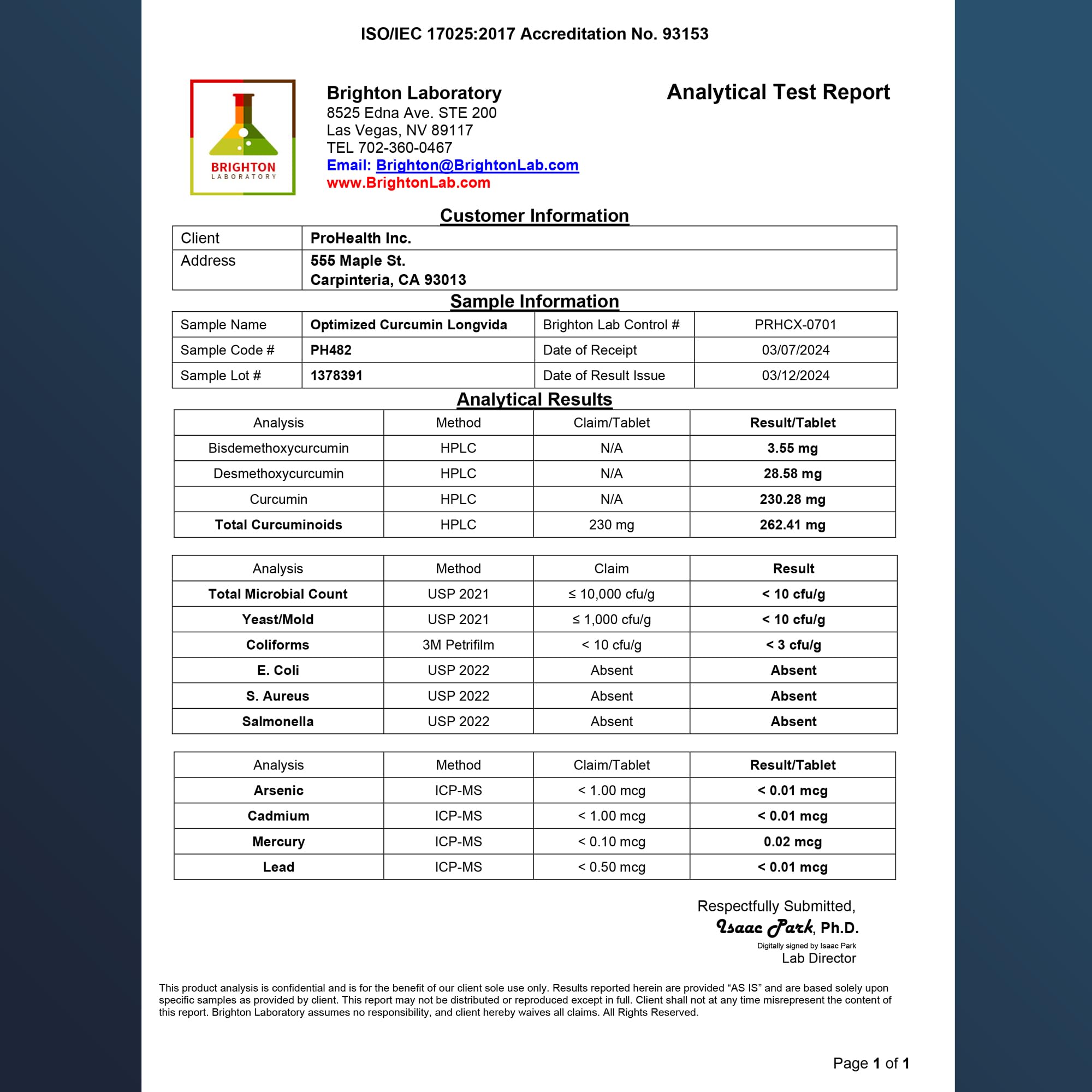 ProHealth Longevity Curcumin Longvida packaging shows trusted USA-made quality.