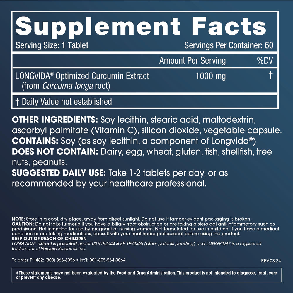 Close-up of ProHealth Longevity Longvida tablets for daily wellness support.