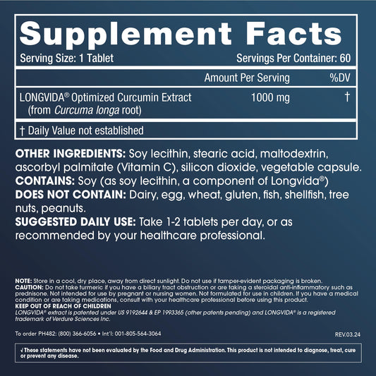 Close-up of ProHealth Longevity Longvida tablets for daily wellness support.