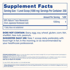 Tabletop shot of ProHealth Longevity Trans-Resveratrol powder for wellness routines.