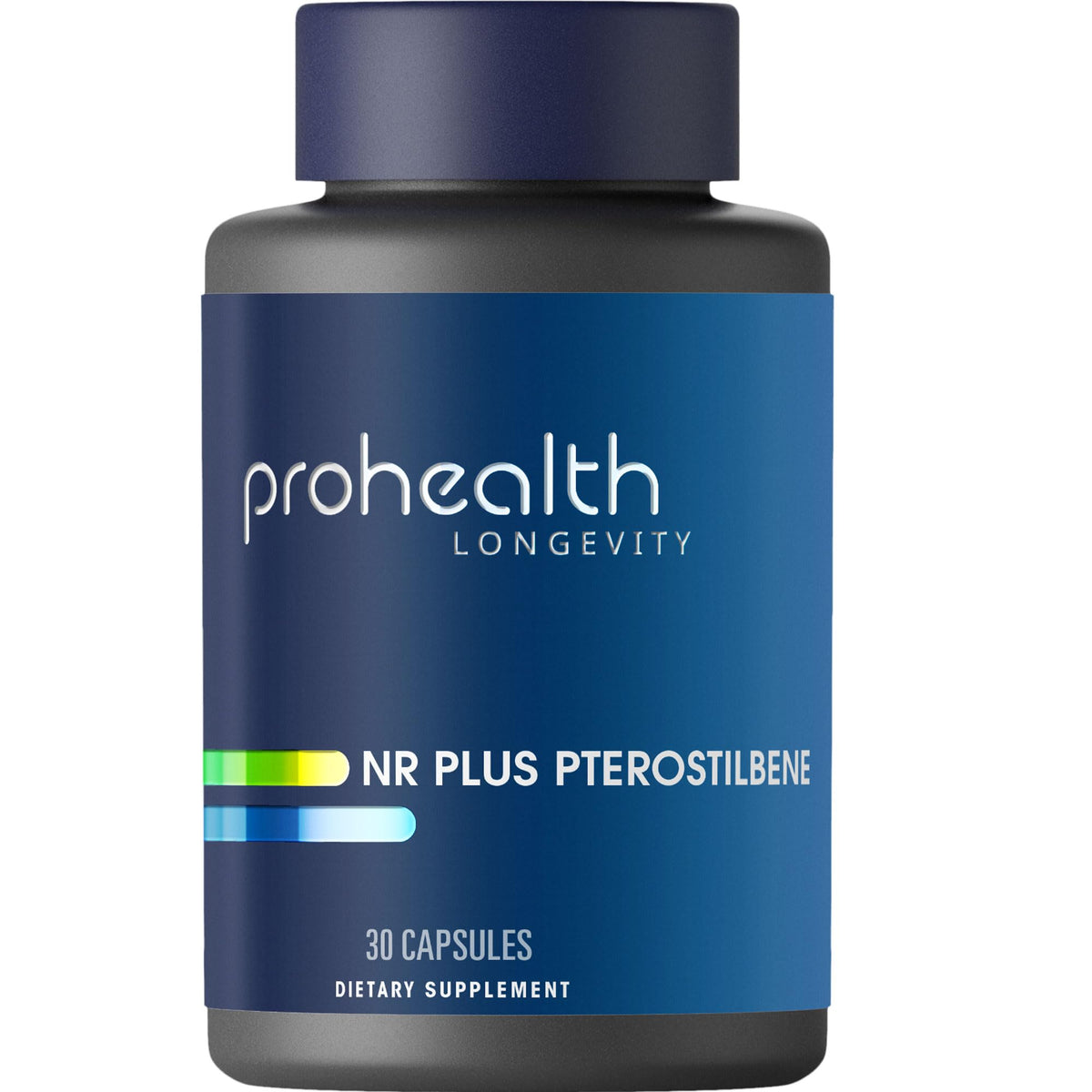 ProHealth Nicotinamide Riboside + Pterostilbene bottle highlights NAD+ support for aging wellness.
