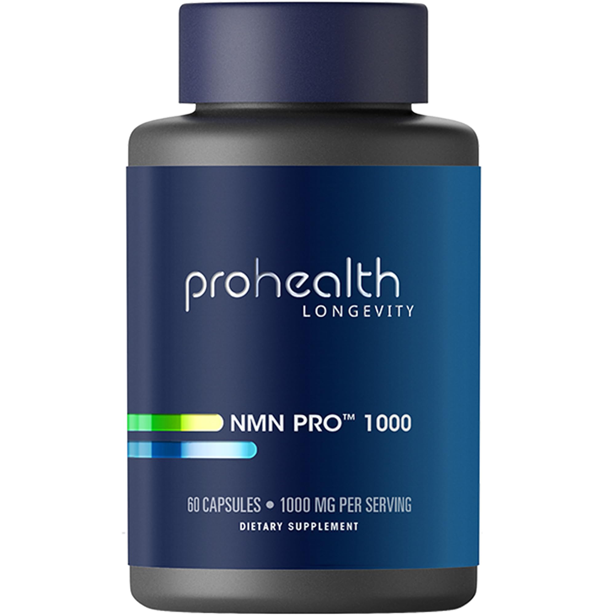 ProHealth NMN Pro 1000 bottle front view shown for daily use and branding.