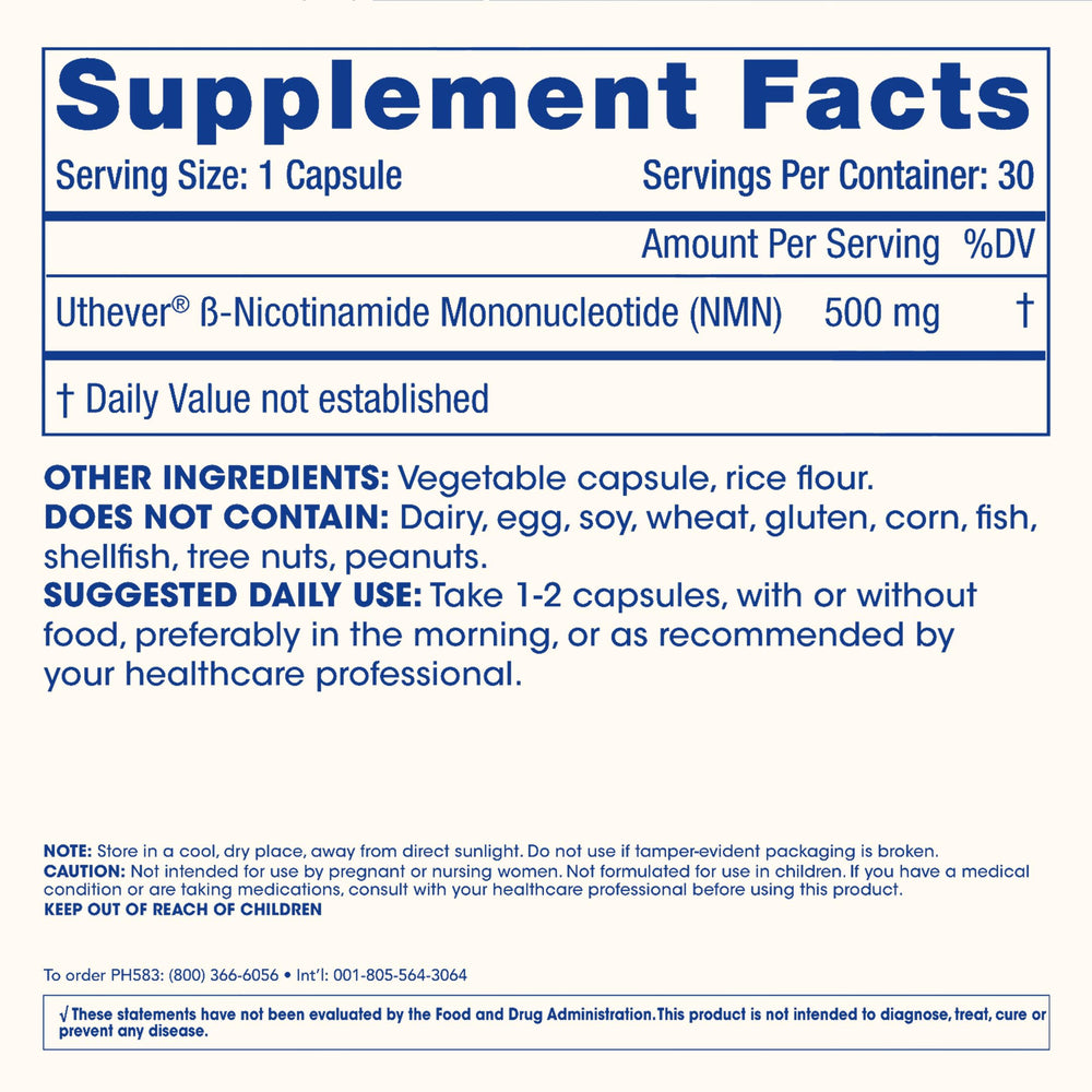 ProHealth NMN Pro 500 triple-lab tested seal indicates purity