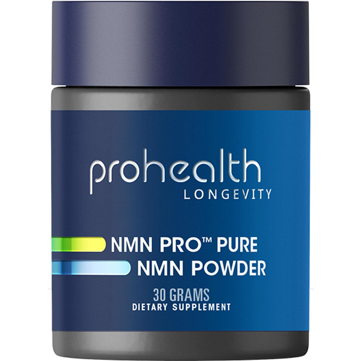 ProHealth NMN Pro Powder bottle shows high‑purity NAD+ support and trusted USA manufacturing.
