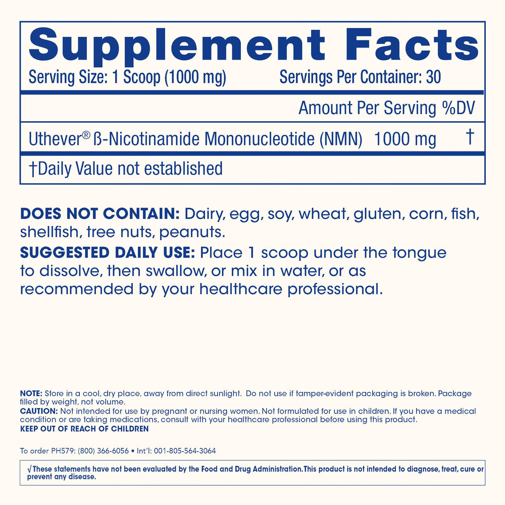 Lab test report image indicates triple-testing for purity and potency of ProHealth NMN Pro Powder.