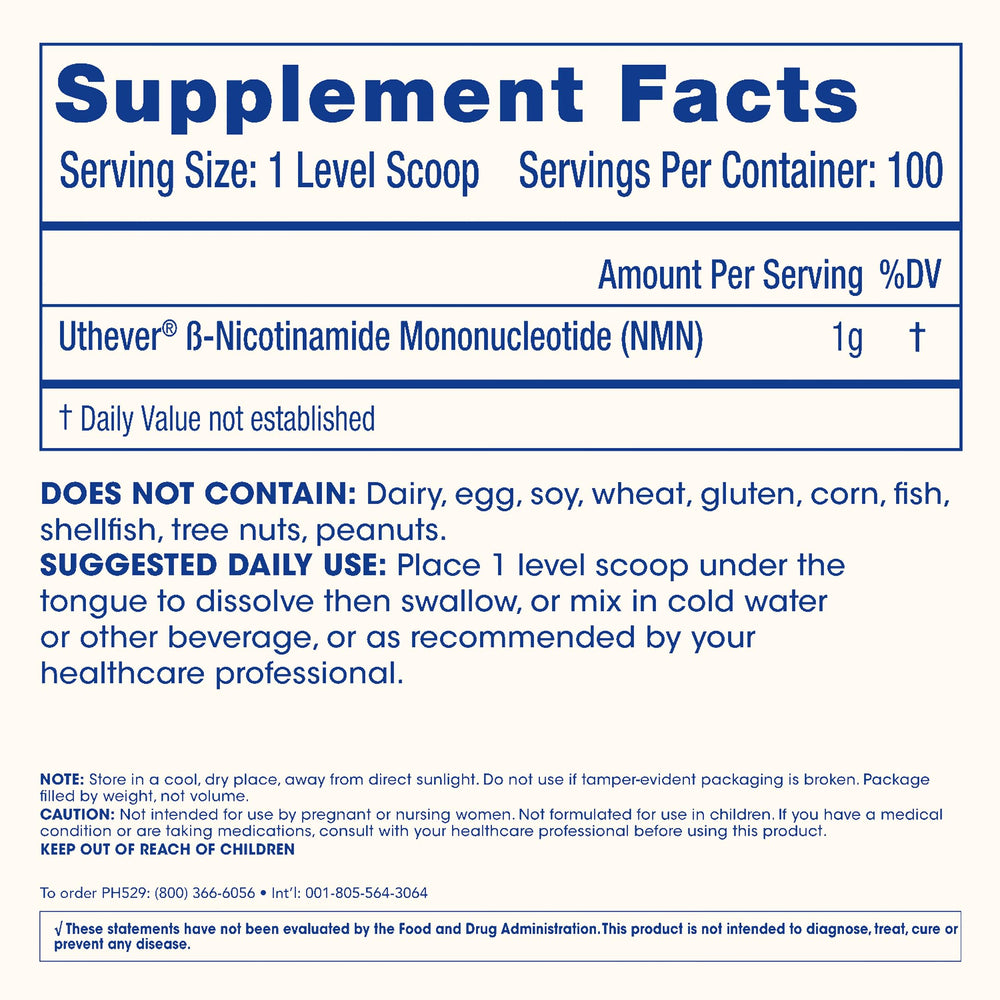 ProHealth NMN Pro Powder USA manufacturing badge signals quality.