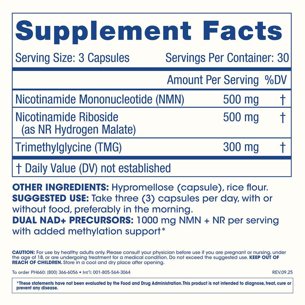 ProHealth NMNR Pro Synergy third-party lab test confirms potency and purity.