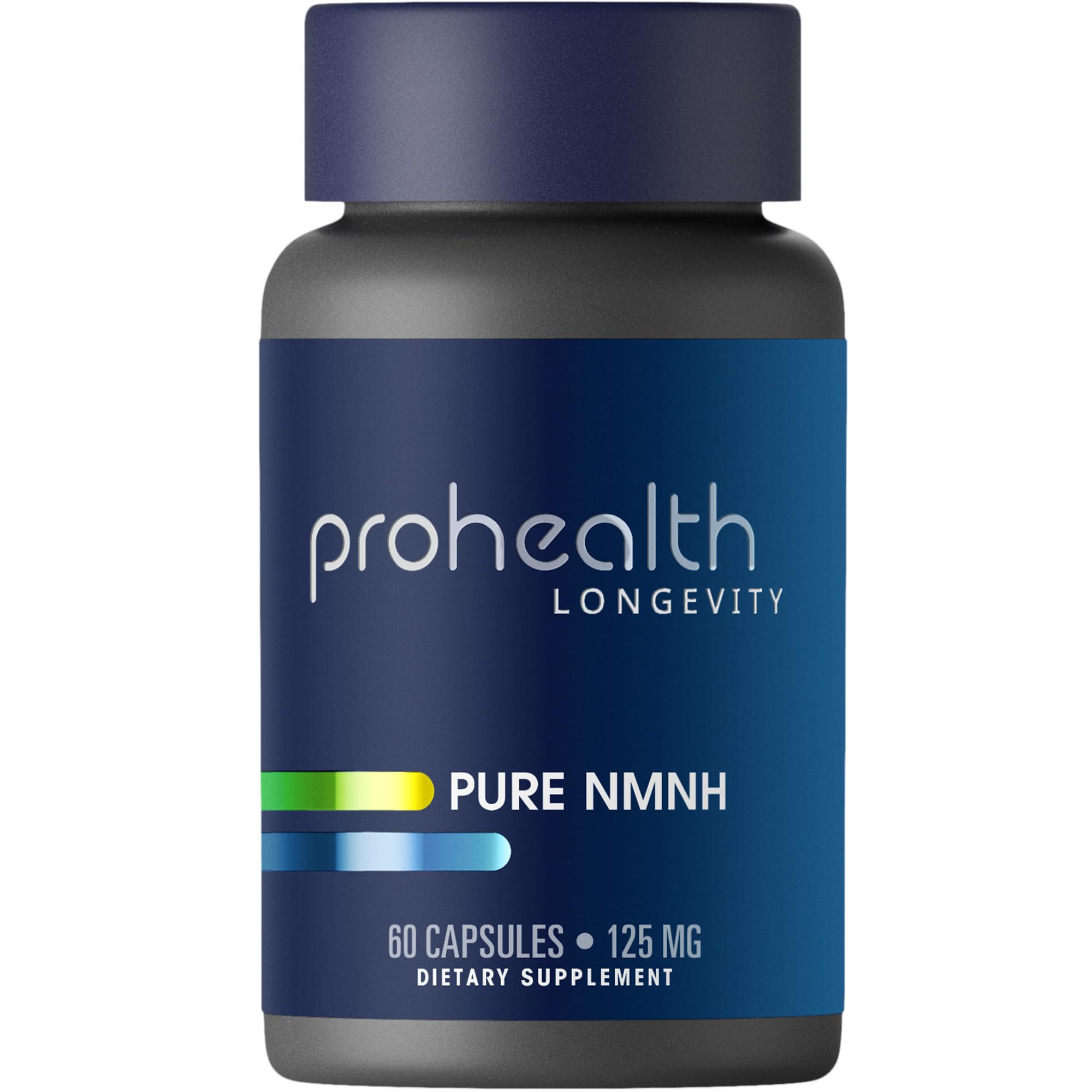 ProHealth Pure NMNH 125 mg bottle with capsules for daily energy support.