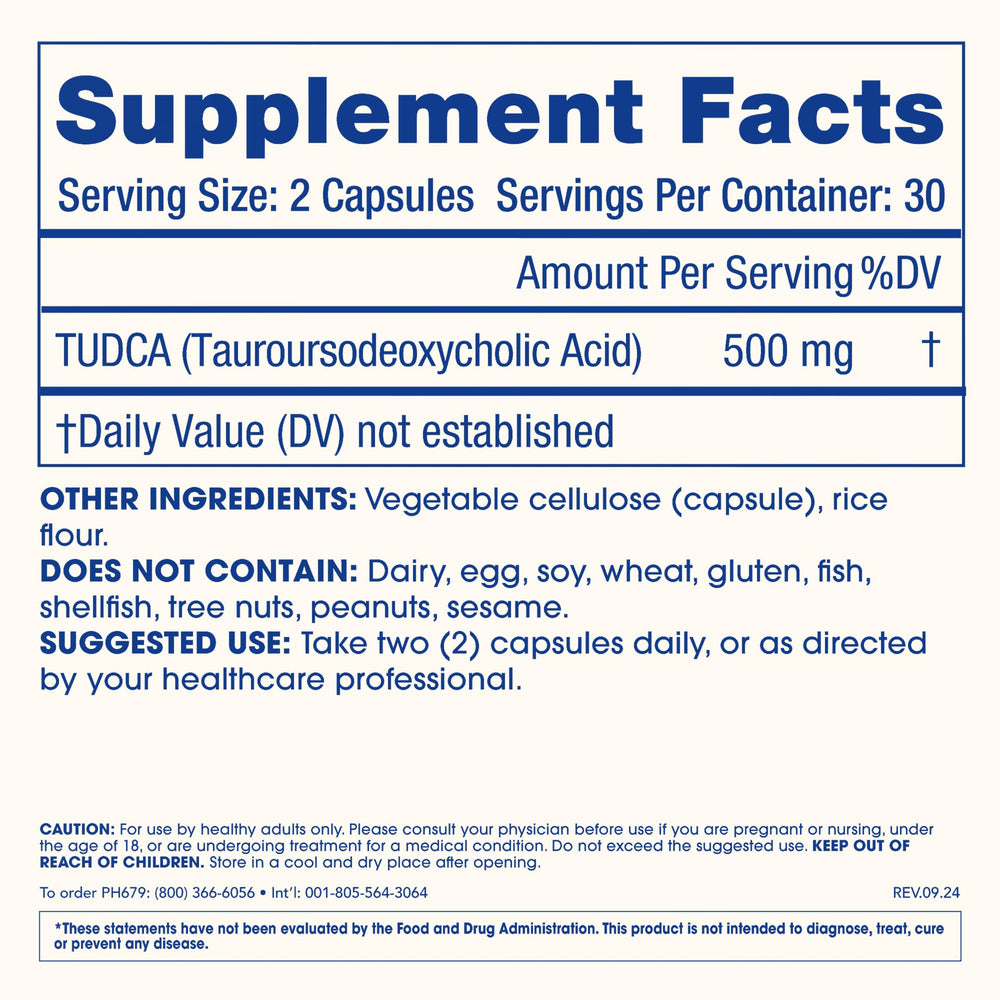 ProHealth Pure TUDCA packaging mockup highlighting USA manufacturing quality.