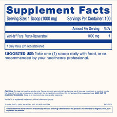 ProHealth Trans-Resveratrol powder in a pour-friendly container for easy use.