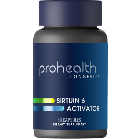 ProHealth Sirtuin 6 Activator bottle with 60 capsules for daily longevity support
