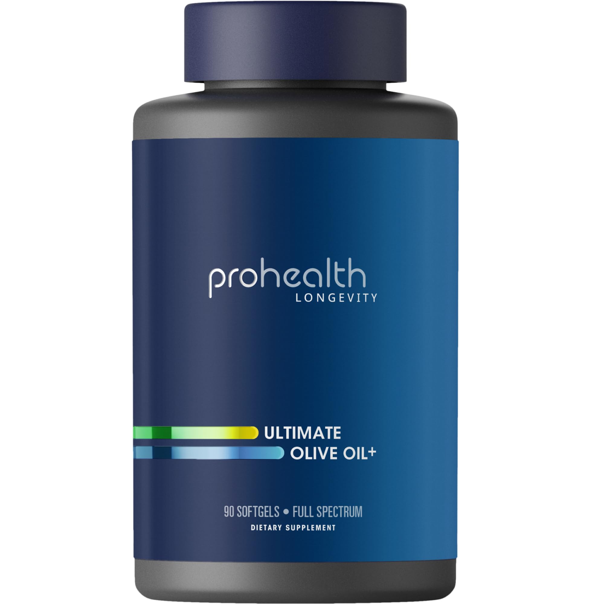 ProHealth Ultimate Olive Oil+ softgels bottle for convenient daily wellness support