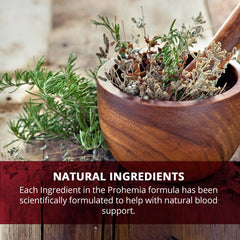 Prohemia antioxidants support healthy red blood cell formation.