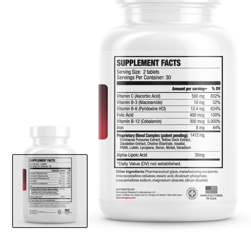 Prohemia product image signals science-backed blood support benefits.