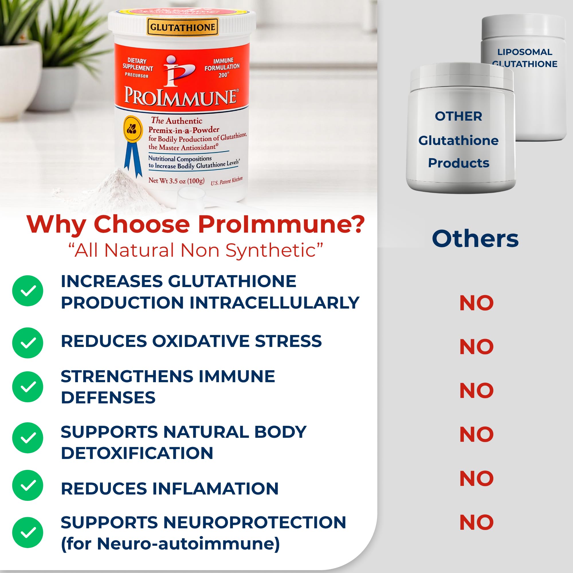 Sugar-free, keto-friendly ProImmune label supports dietary flexibility.