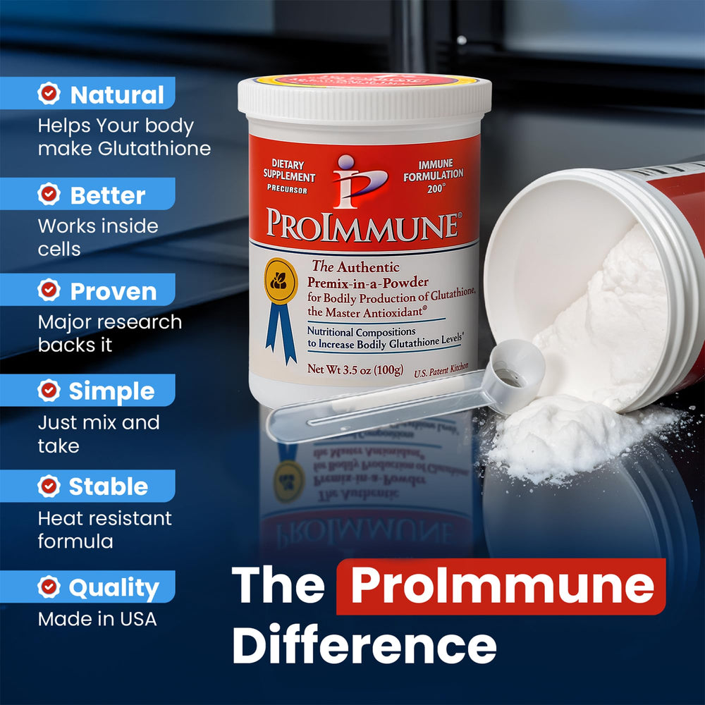 USA-made ProImmune seal emphasizes domestic production and quality.