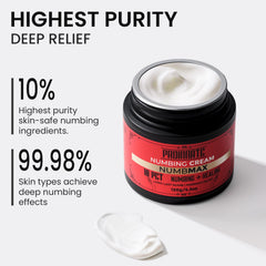 Proinnate NumbMax cream texture close-up for smooth non greasy feel