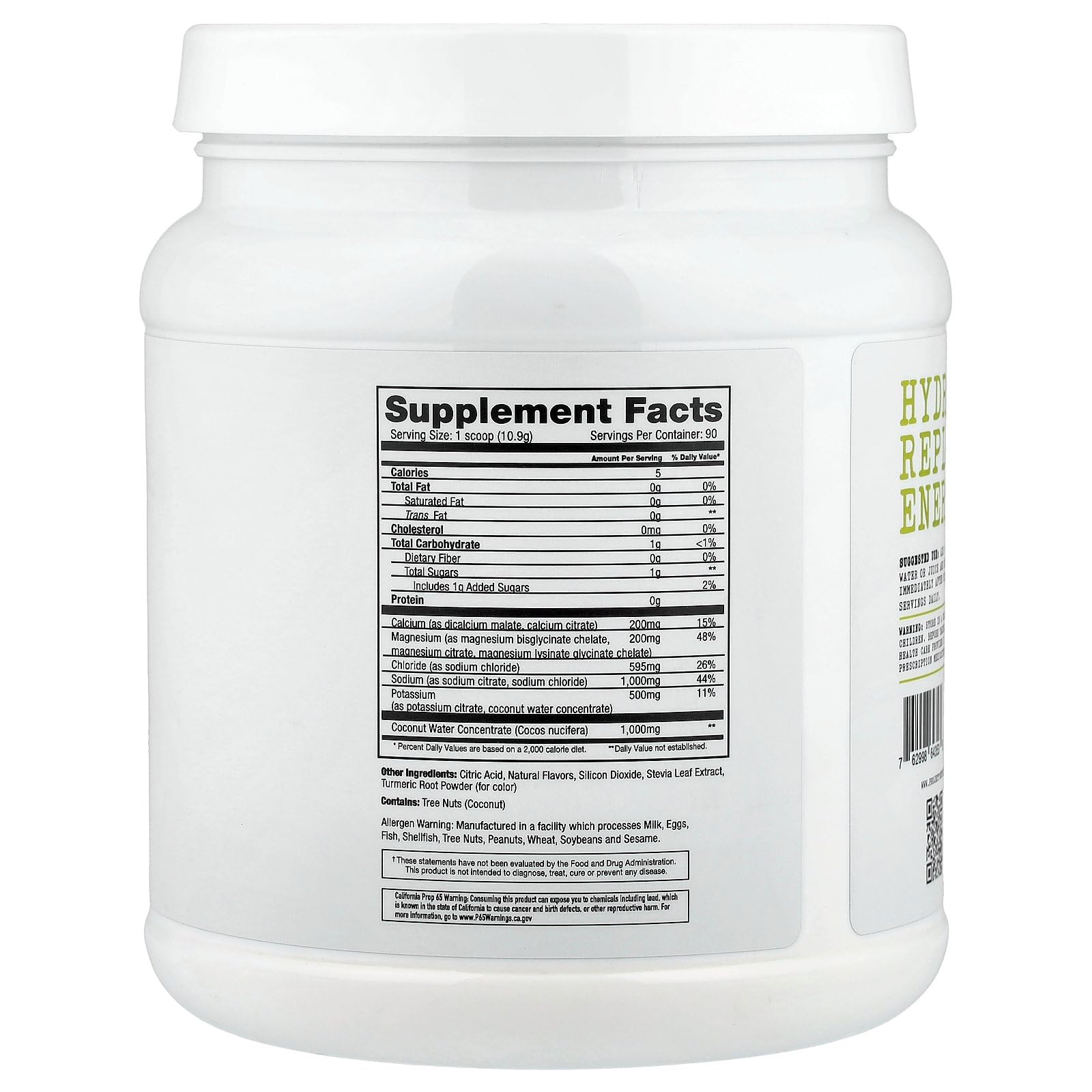 Project #1 lemon lime electrolyte powder bottle—refreshing hydration on the go.