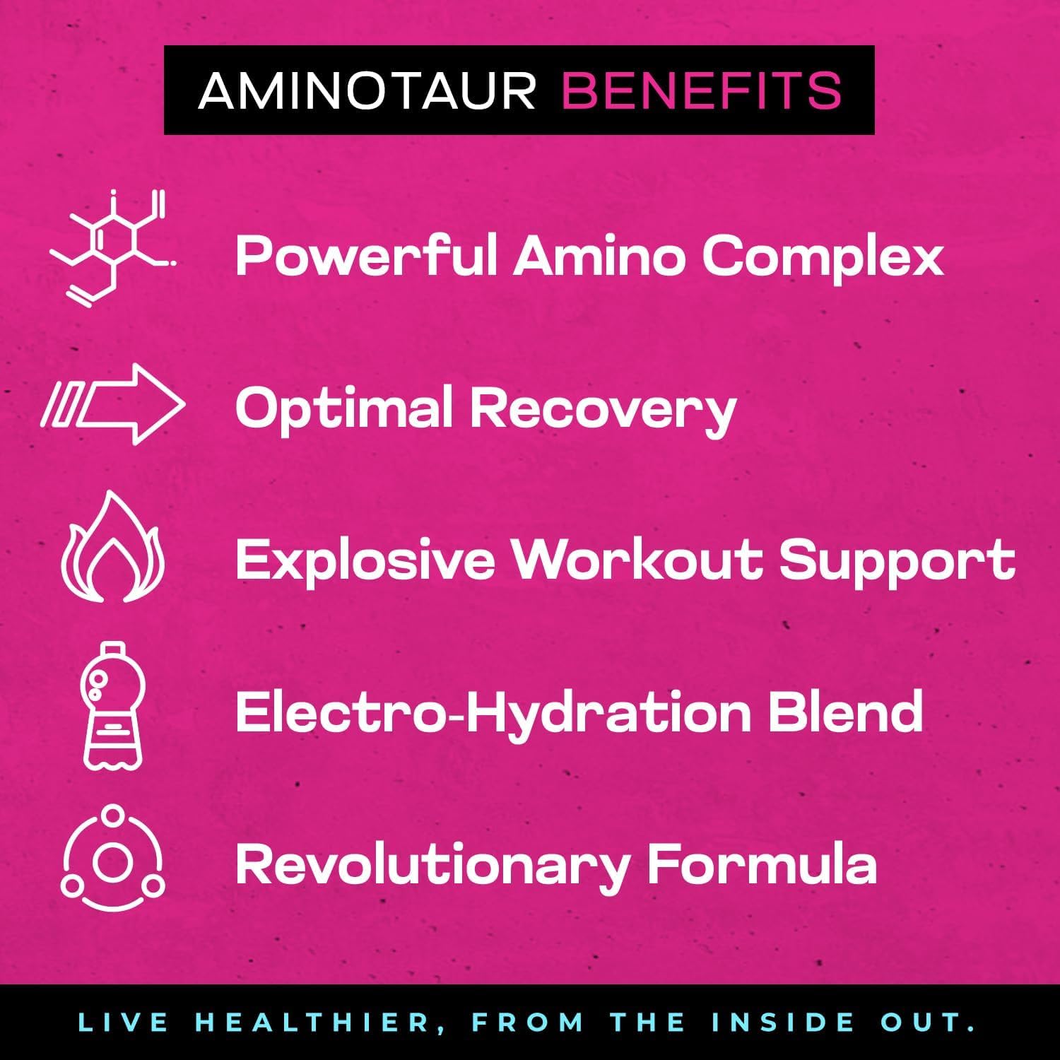 Aminotaur mixed drink prepared for training and focus support