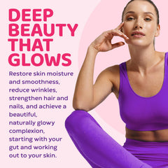 Glass of Project Ad Sweet N Glow glowing under soft lighting