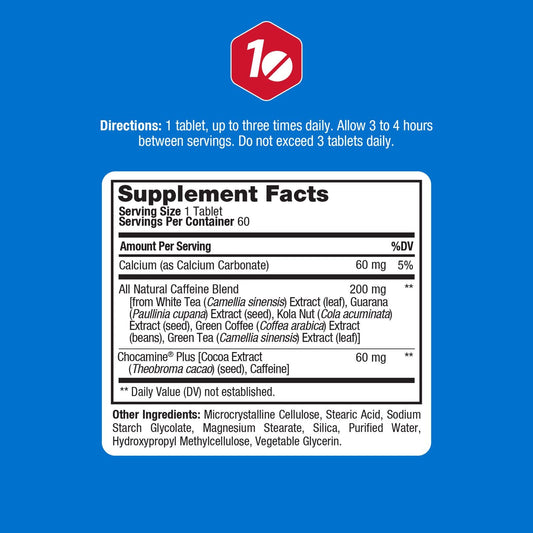 ProLab Advanced Caffeine 200mg tablets on a table for daily energy