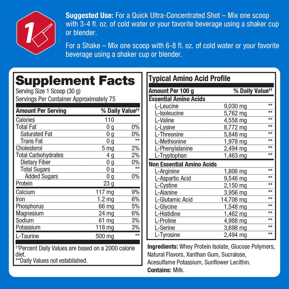 ProLab label close-up shows quality and ingredient transparency.