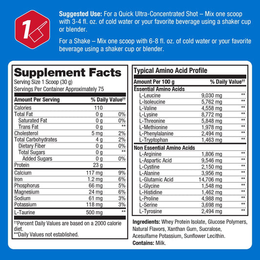 ProLab label close-up shows quality and ingredient transparency.