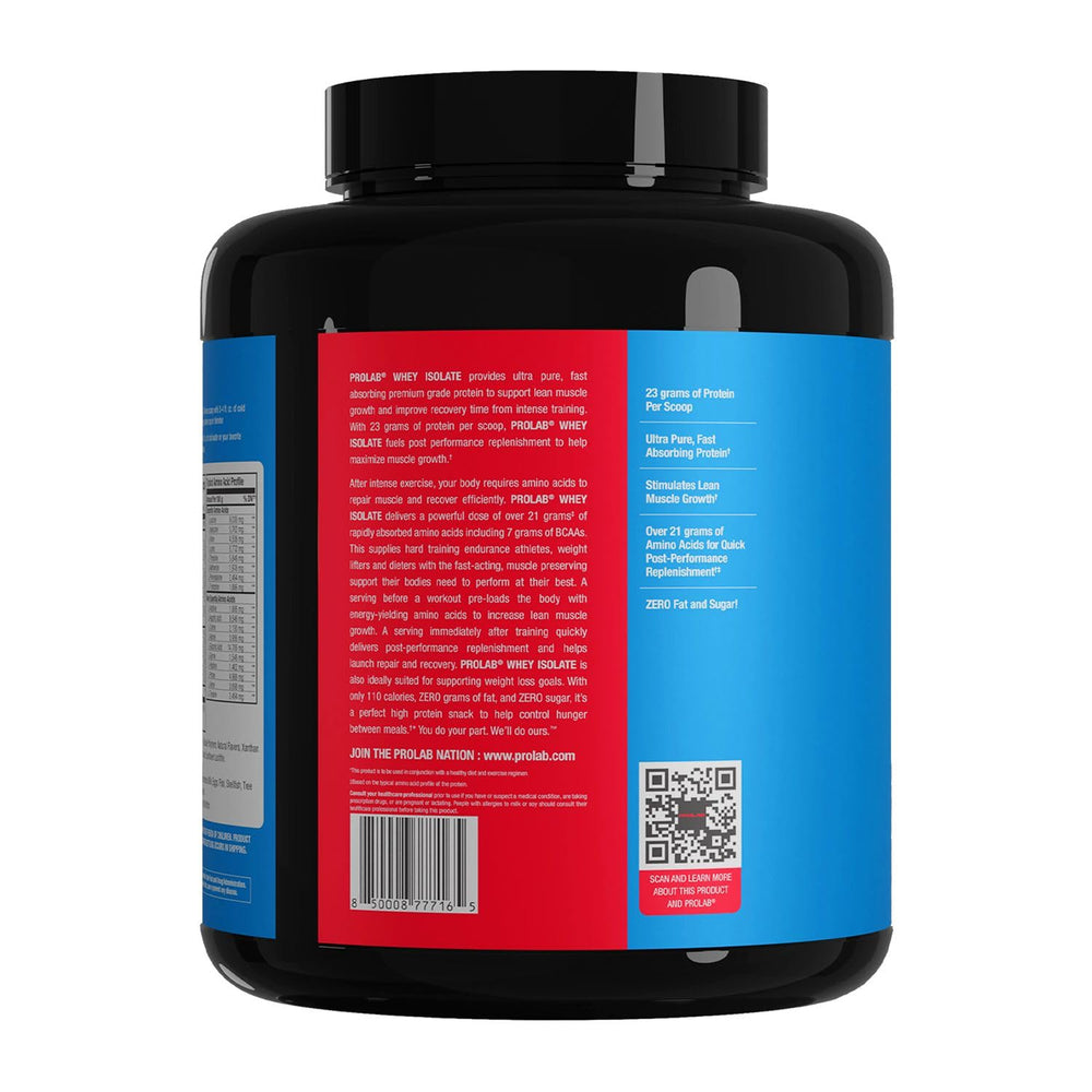 ProLab Whey Isolate Vanilla Ice Cream mixing with water shows smooth shake.