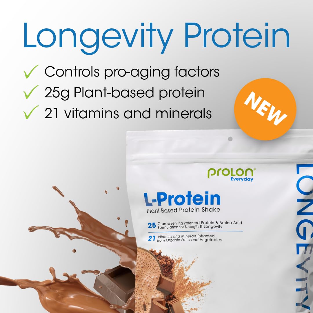 Prolon Longevity berry shake in a glass ready for post-workout recovery.
