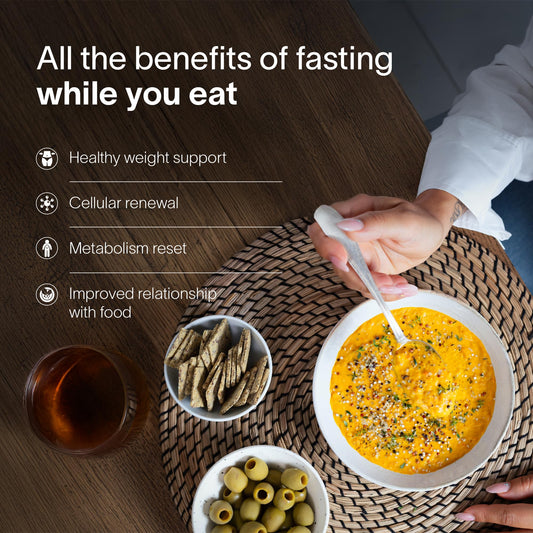 Prolon tomato soup packet ready for a flavorful plant-based fasting day.