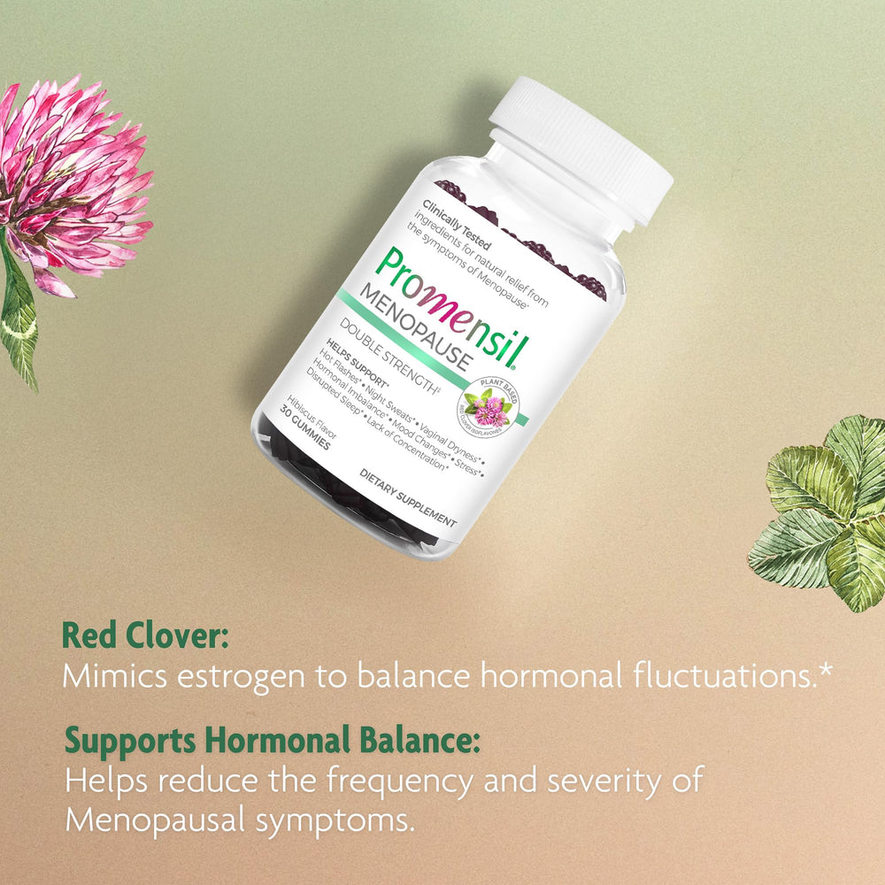 Promensil Red Clover Gummies daily dose concept: one gummy a day