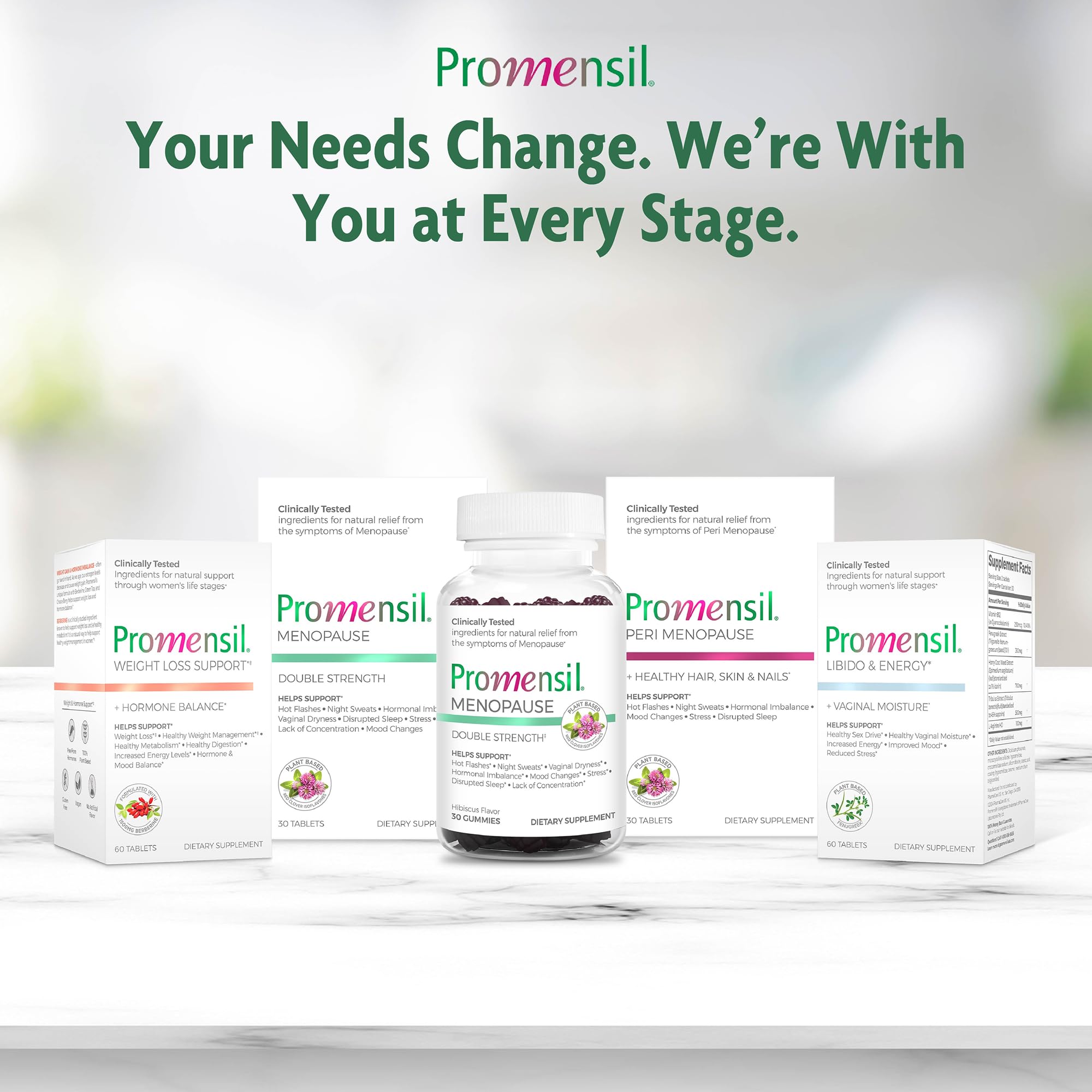 Promensil Red Clover Gummies vegan certification and plant-based option