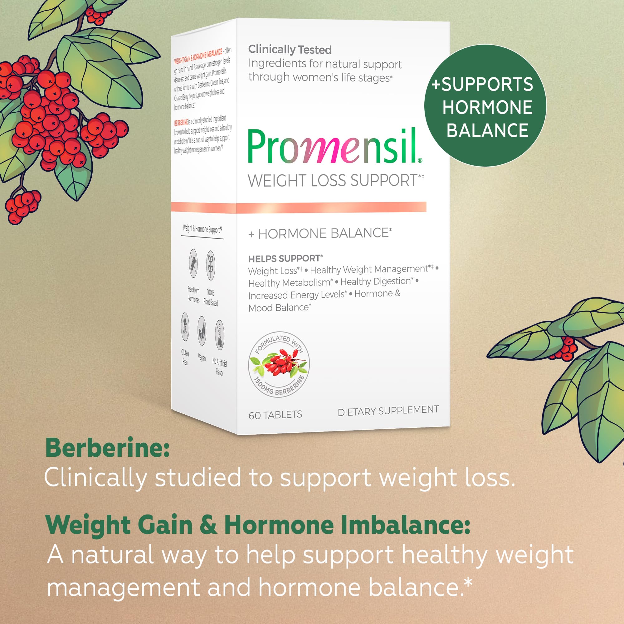 Promensil Weight Loss Support chasteberry powder supports hormonal balance