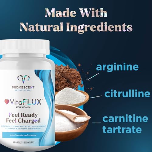 Promescent VitaFLUX bottle back label with dosage information