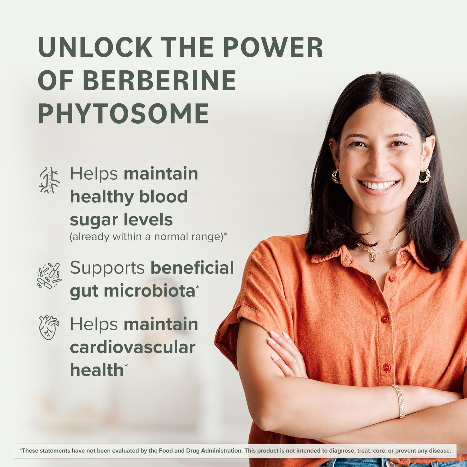 Close-up of the Berberine Phytosome label emphasizing ingredients and purity.