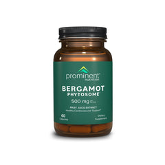 Prominent Nutrition Bergamot Phytosome bottle front highlights enhanced absorption for daily wellness.