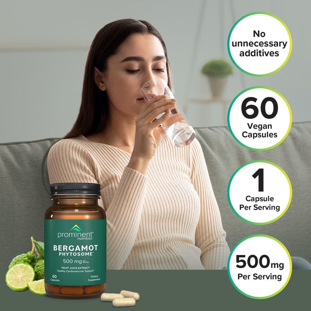 Prominent Nutrition Bergamot Phytosome daily-use on kitchen table supports routine.