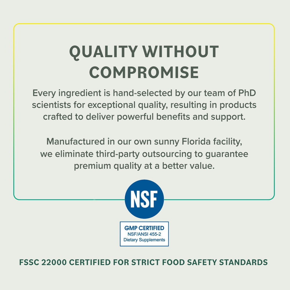 Prominent Nutrition Urolithin A + Fisetin ingredients panel highlights BeFisetin Ultra99