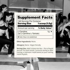 Promix L-Carnitine Powder scoop with precise dosing for steady energy